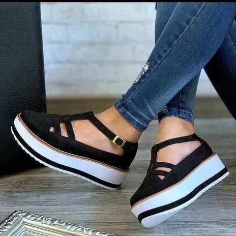 Sandals Women's Breathable Sponge Cake Platform Casual Shoes