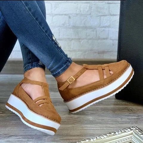 Sandals Women's Breathable Sponge Cake Platform Casual Shoes