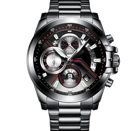 Binger Men's Quartz Watch Foreign Trade Wholesale