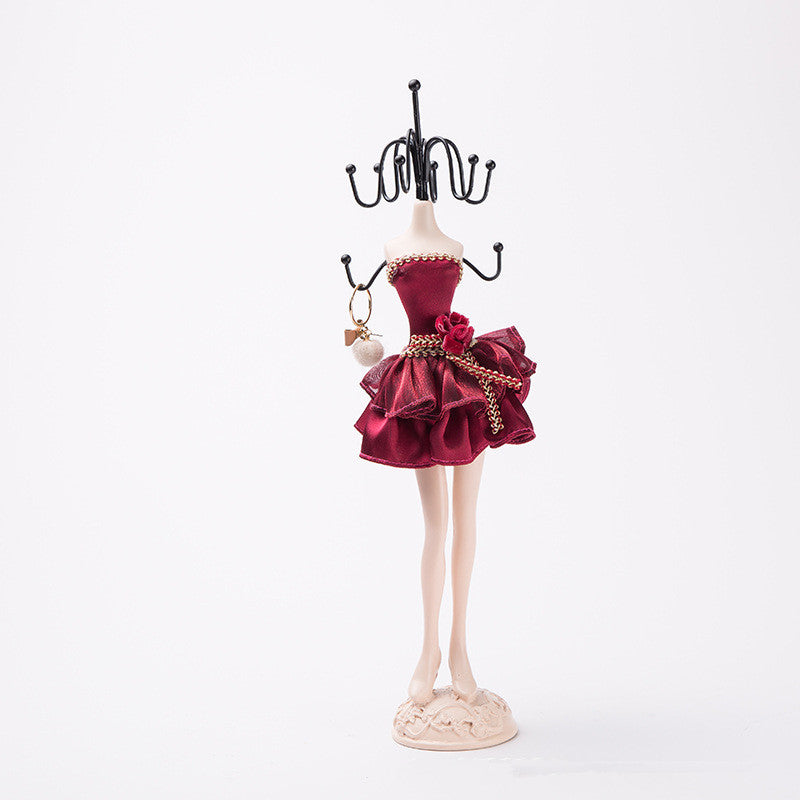 Resin Crafts European Style Home Furnishings Accessories Mannequin Stand Earrings Necklace Display Stand With Souvenirs