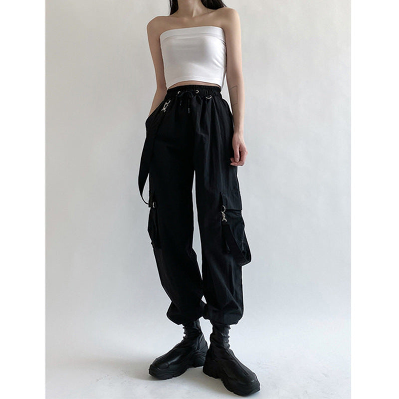 Hip Hop Tide Ins Fat Sister Plus Size Overalls