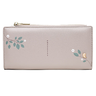 Printing Zipper Folding Wallet, Multi-Card Position PU Student Wallet, Wallet