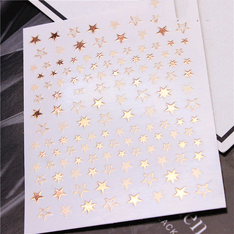 Cute Fashion Hollow Star Nail Sticker