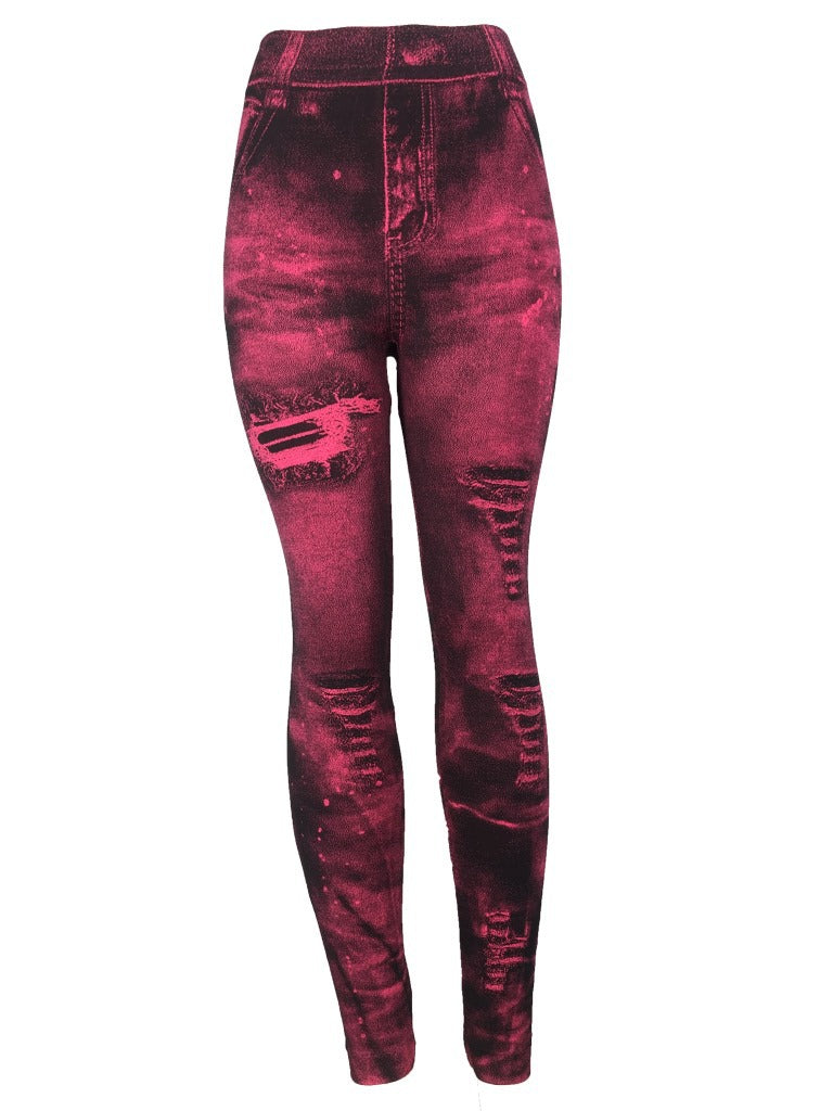 Foreign Trade Denim Leggings til Kvinder