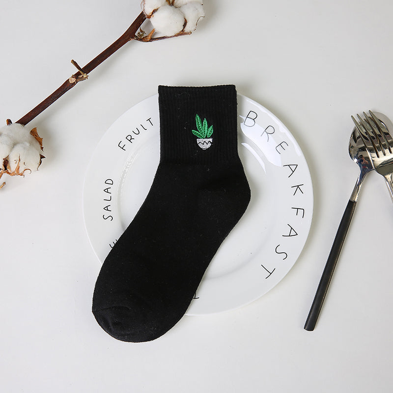 Retro Japanese Long Socks Female Sports