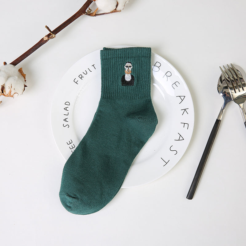 Retro Japanese Long Socks Female Sports