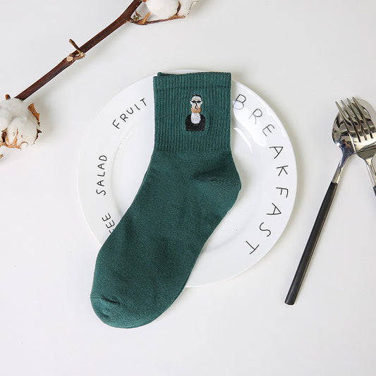 Retro Japanese Long Socks Female Sports