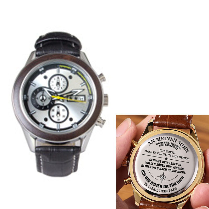 Multifunctional Waterproof Quartz Watch
