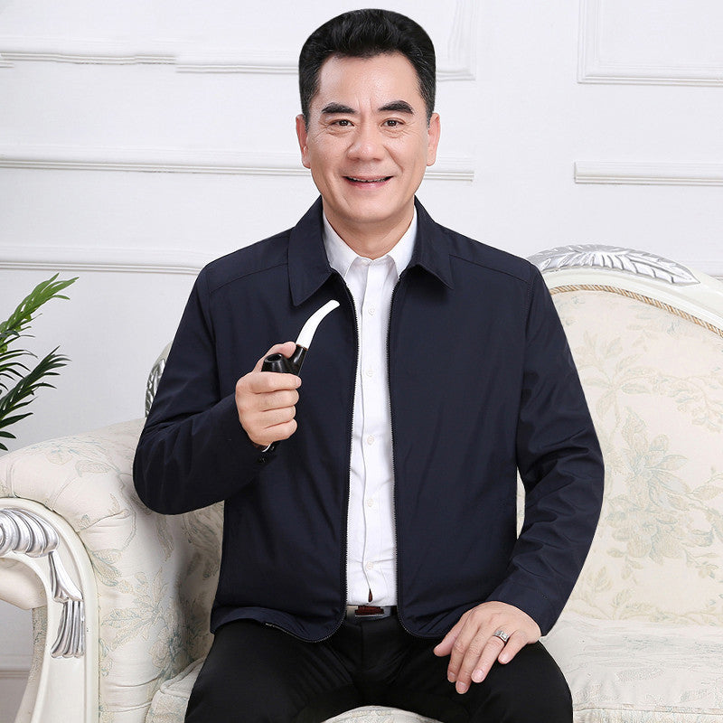 Spring and Autumn Thin Middle-aged Men's Casual Jacket