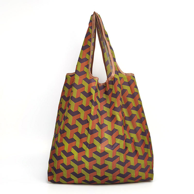 Japanese Supermarket Shopping Bag Eco-friendly Grocery Shopping Bag Foldable Portable Medium Oxford Cloth Gift Bag
