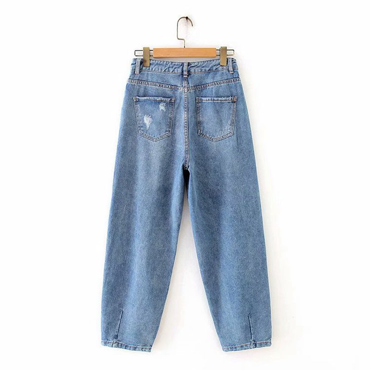 Casual Design Slim-Fit Ripped All-Match Jeans
