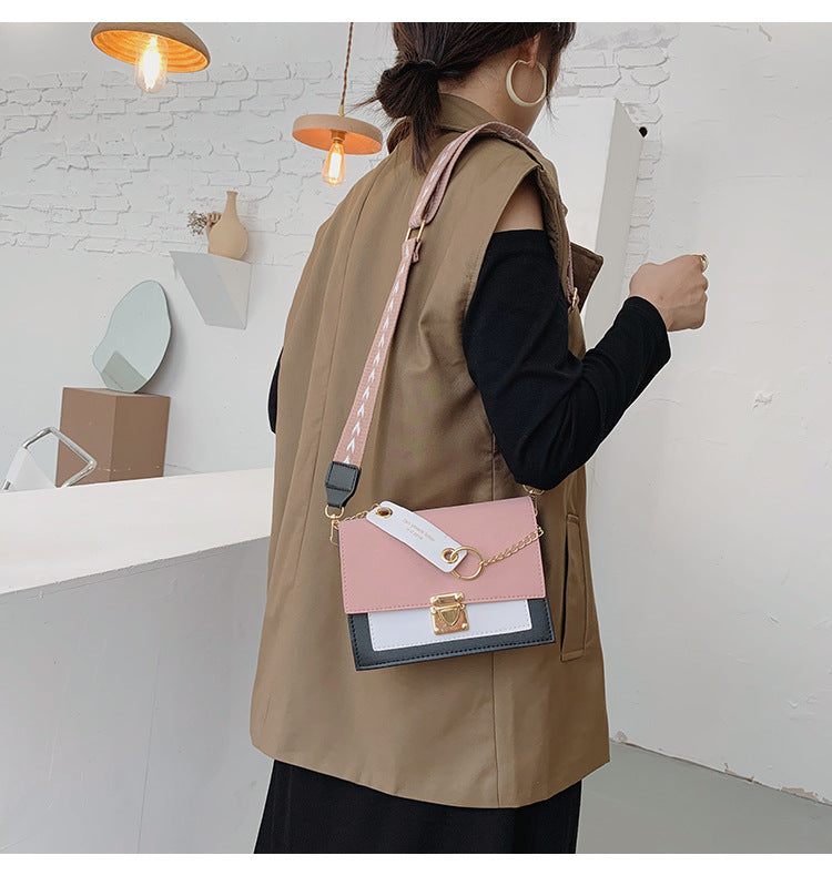 Frosted Shoulder Bag Korean Chain Trendy Messenger Bag Simple Small Square Bag
