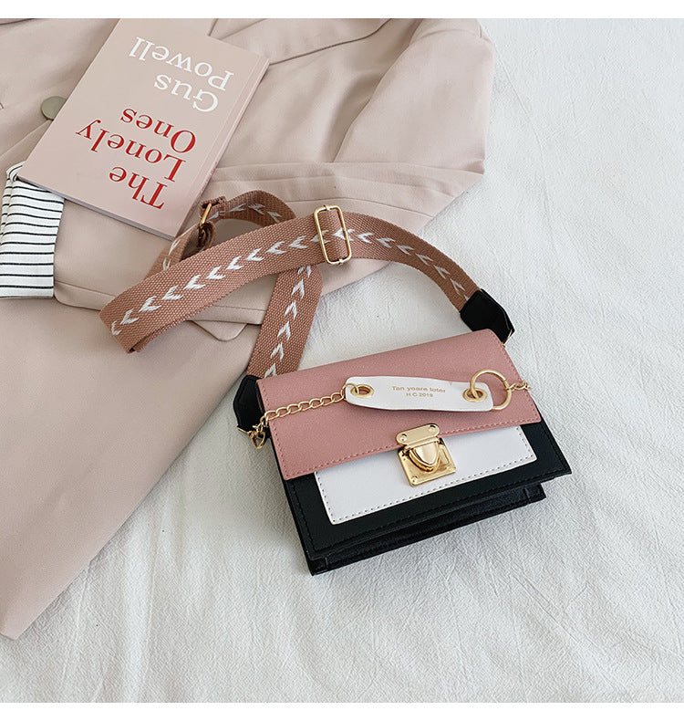 Frosted Shoulder Bag Korean Chain Trendy Messenger Bag Simple Small Square Bag