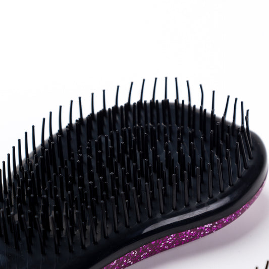 Shower Electroplate Massage Comb Salon Hair Styling Tool