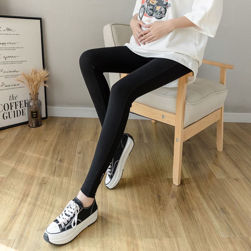 Maternity Pants High Waist Belly Support Stitching Craft Maternity Pants