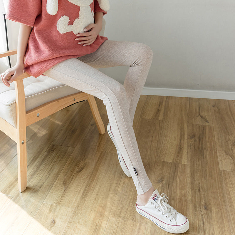 Maternity Pants High Waist Belly Support Stitching Craft Maternity Pants