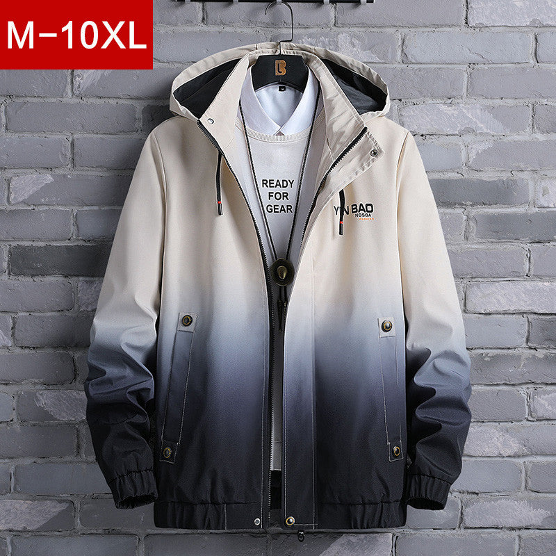 Gown Plus Fat Plus Size Fat Gradient Jacket
