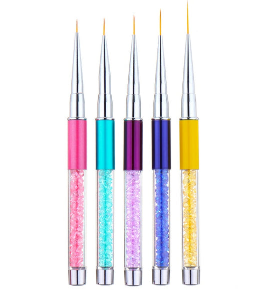 Nail Art Strass Acrilico Liner Brush Linee Francesi Strisce