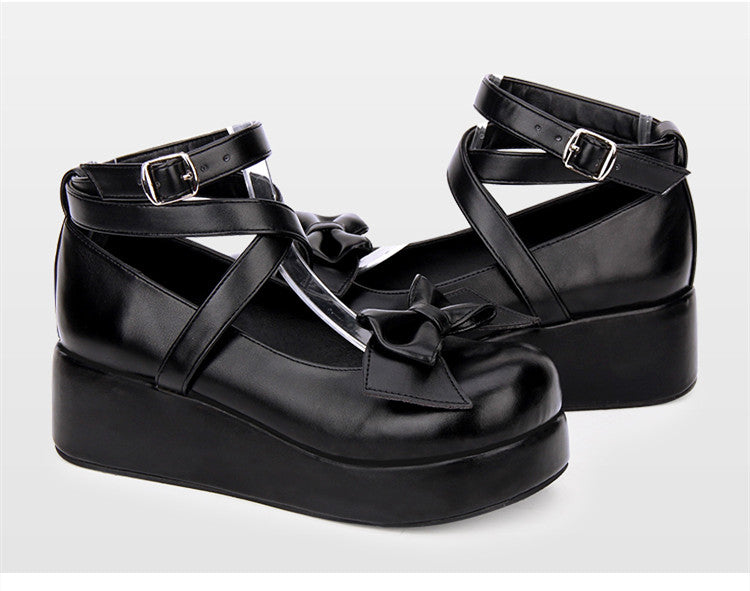 Low Heel Platform Platform Princess Shoes With Lolita Bow