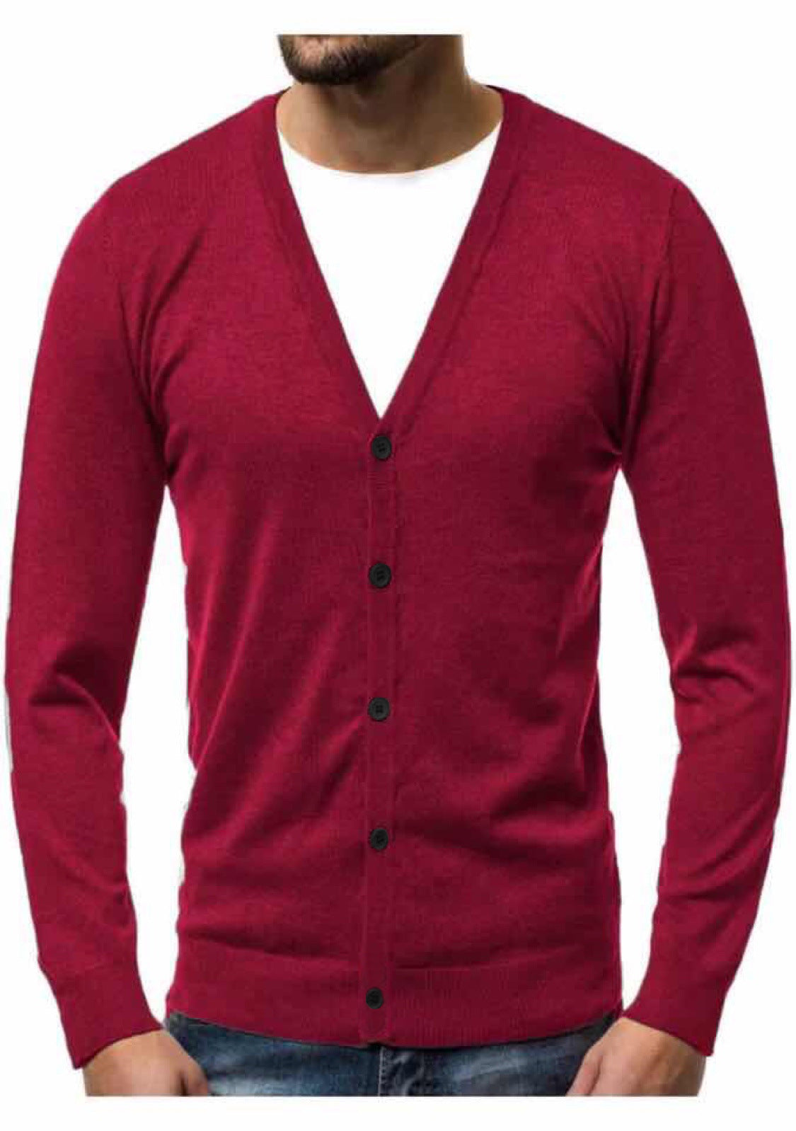 Men's Loose V-Neck Fashion Casual Sweater