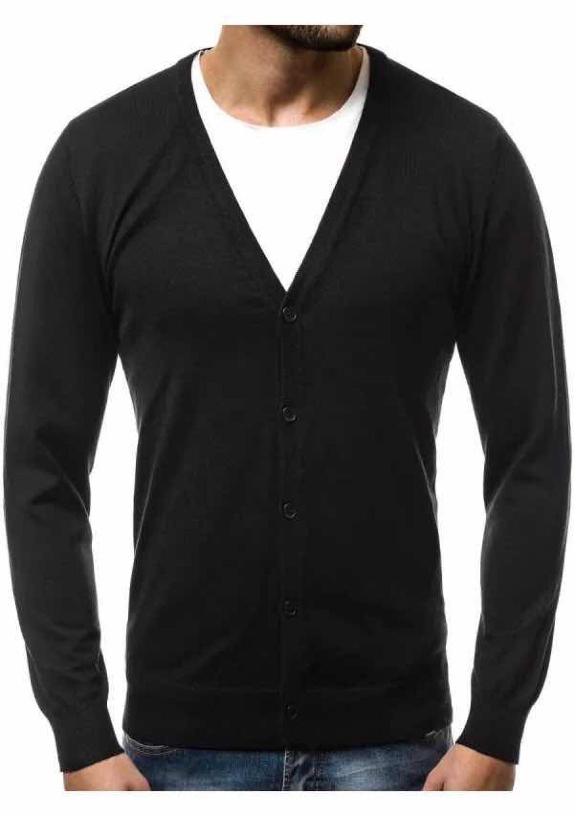 Men's Loose V-Neck Fashion Casual Sweater