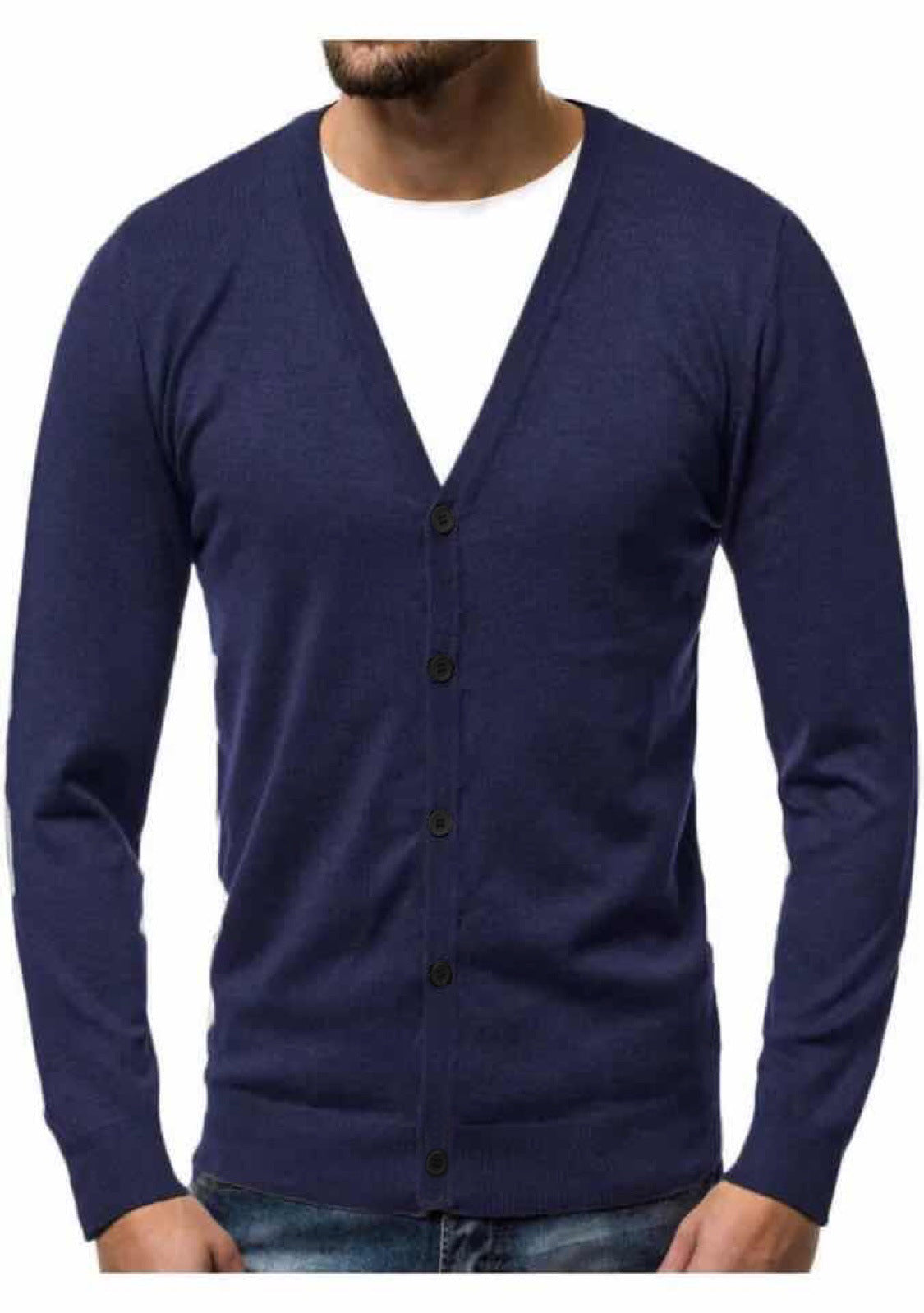 Men's Loose V-Neck Fashion Casual Sweater