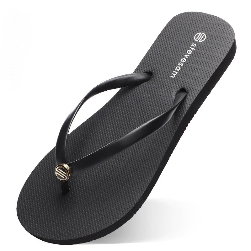 Flip-Flops Women Flat-Heel Non-Slip Beach Slippers