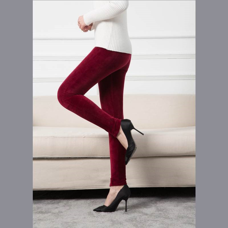 Reversible Fleece High Stretch Solid Color Leggings