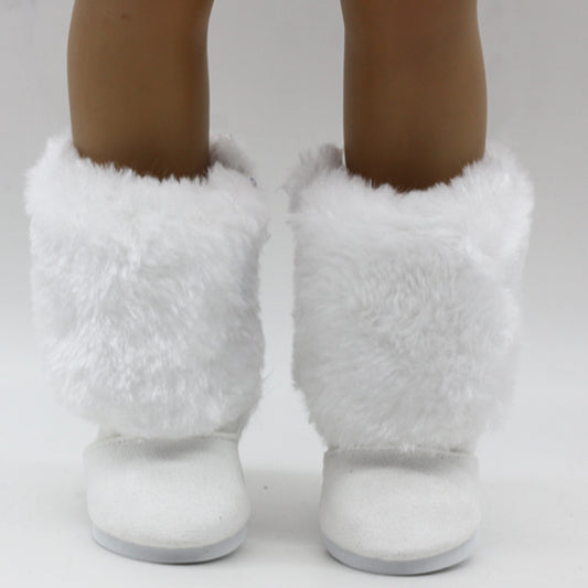 AliExpress Doll Fur Boots 18 Inch American Girl Shoes Factory Direct Snow Cotton Boots In Stock
