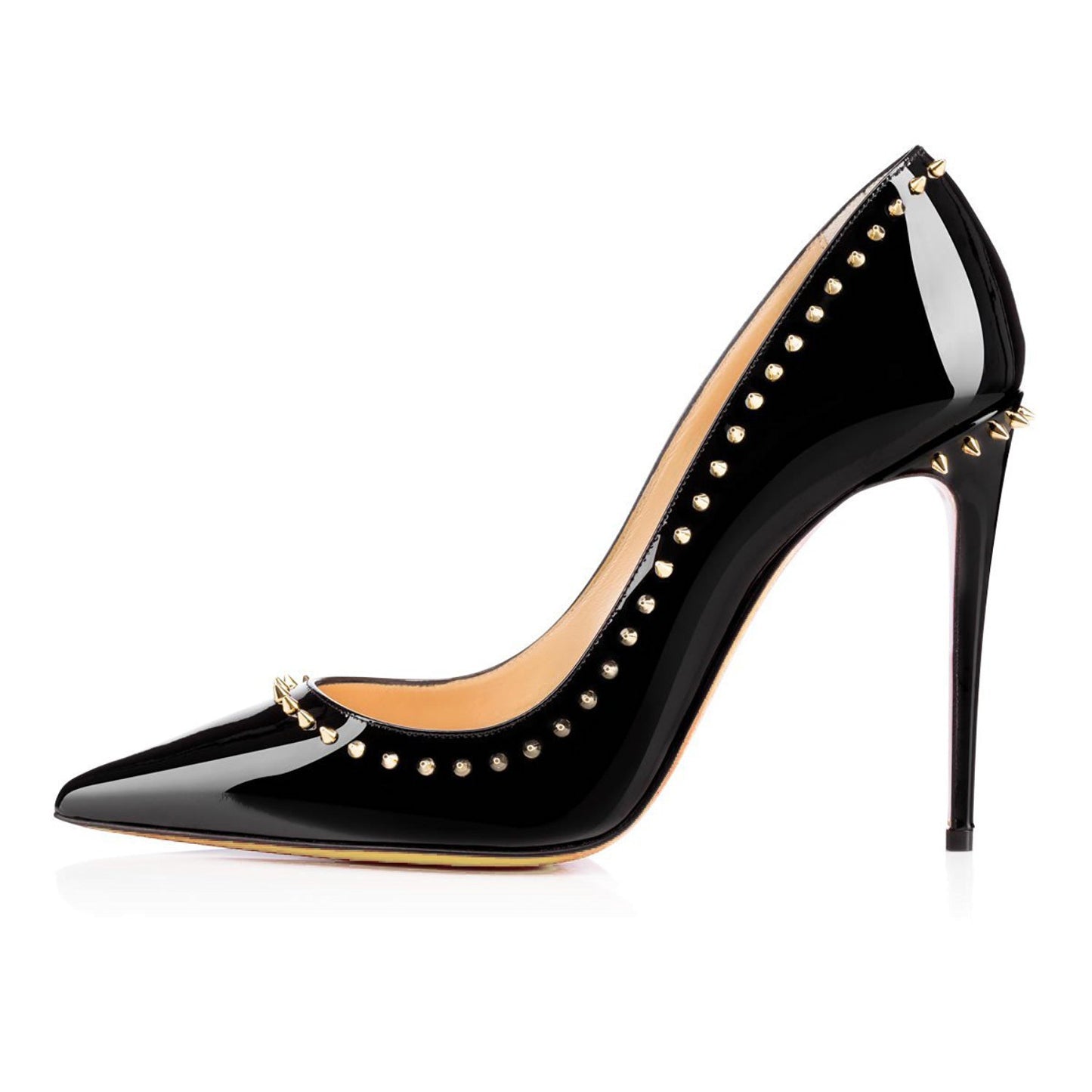 Pointed Rivet High-heeled Shoes Are Supplied by Chengdu Factory
