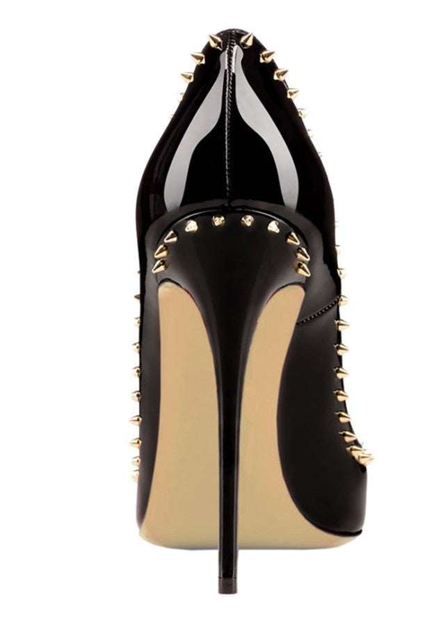 Pointed Rivet High-heeled Shoes Are Supplied by Chengdu Factory