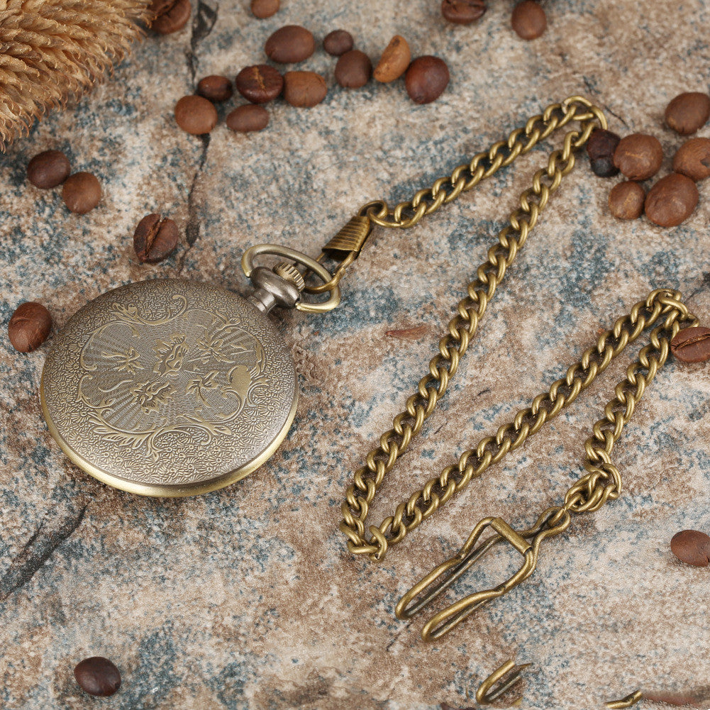 Romaji Waist Chain Pocket Watch With Shell Face Without Cover