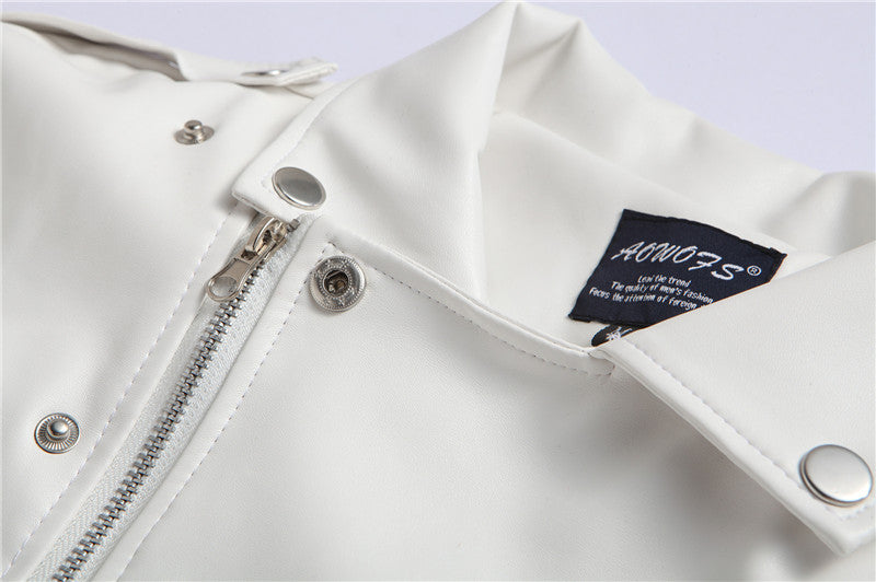 Motorcycle Leather British White Washed Leather