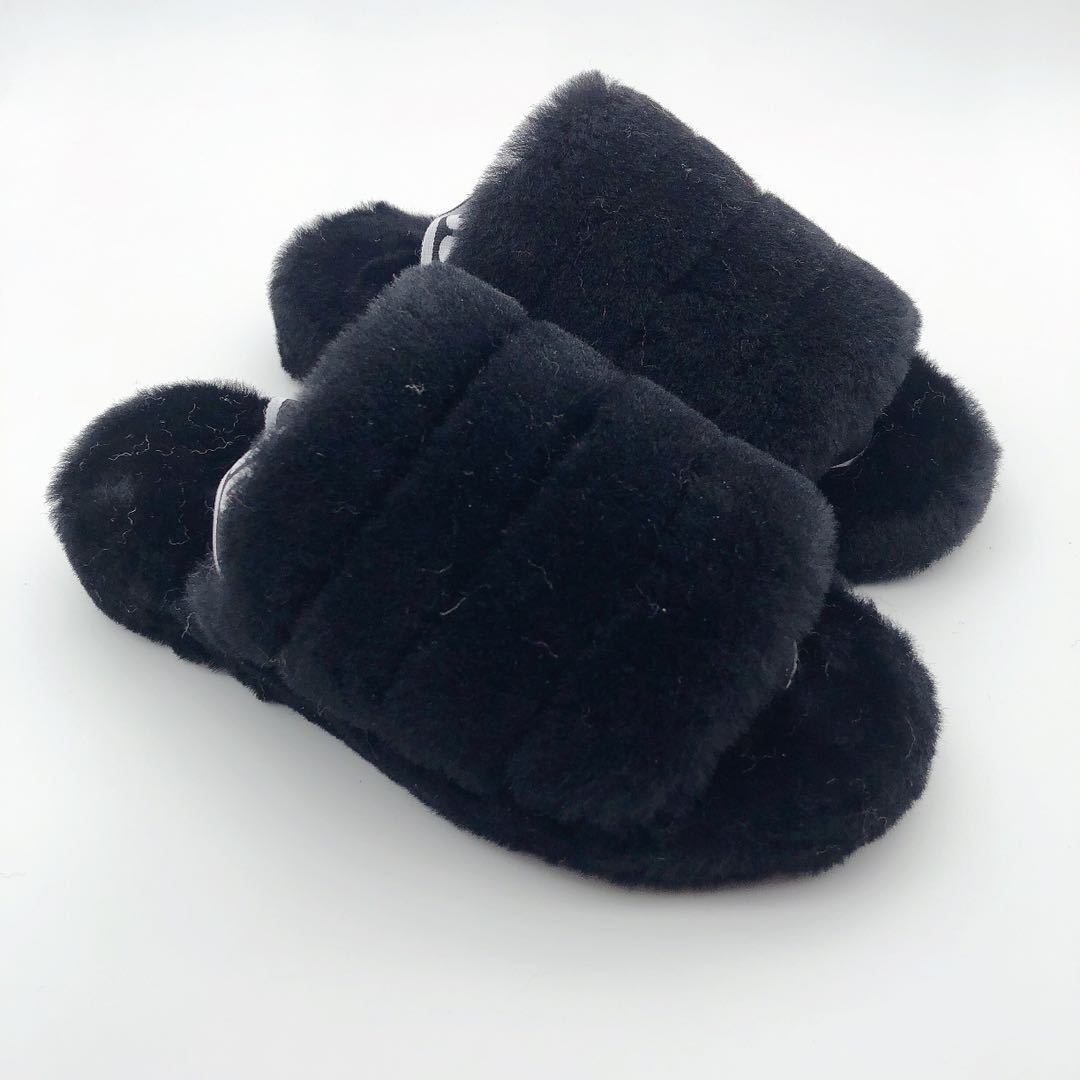 New Fashion And Popular Velvet Sandals With Sheepskin