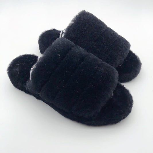 New Fashion And Popular Velvet Sandals With Sheepskin