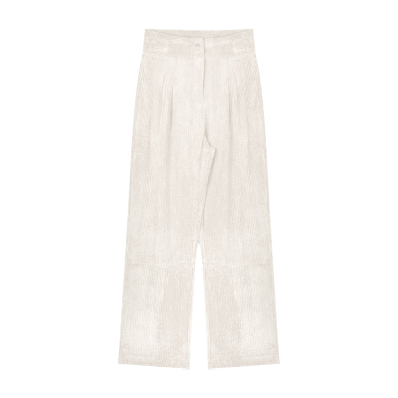 High Waist Straight Loose Wide Leg Pants Retro