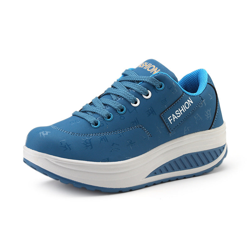 Thick-Soled Surface Swaying Shoes Breathable Sports Casual Shoes