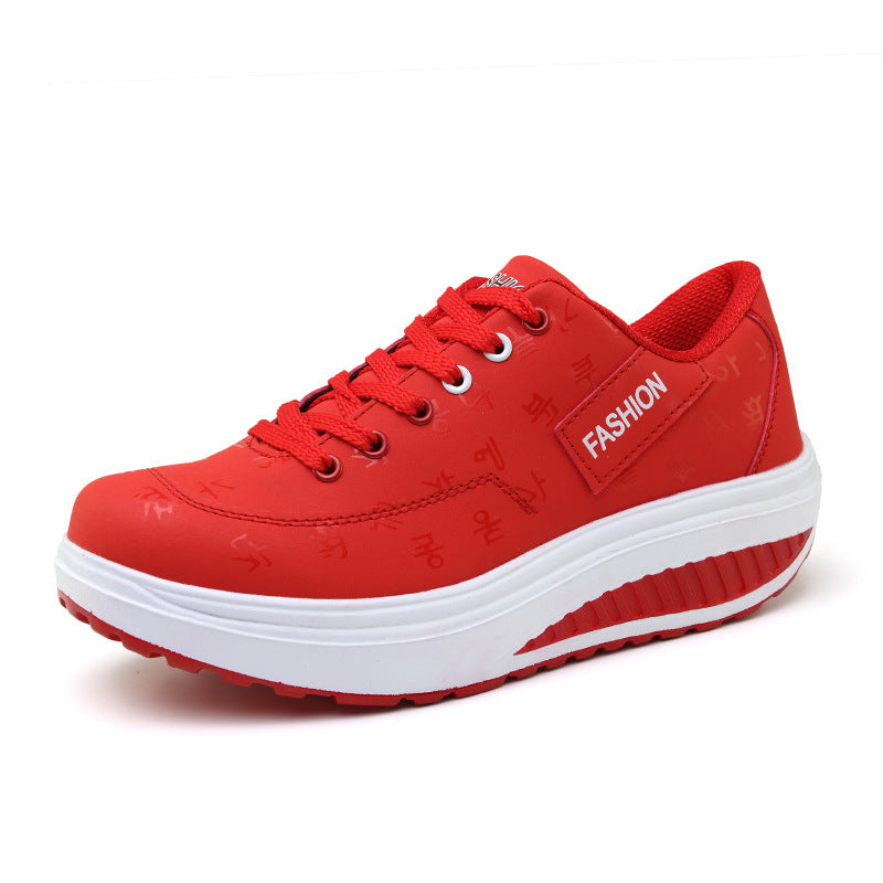 Thick-Soled Surface Swaying Shoes Breathable Sports Casual Shoes