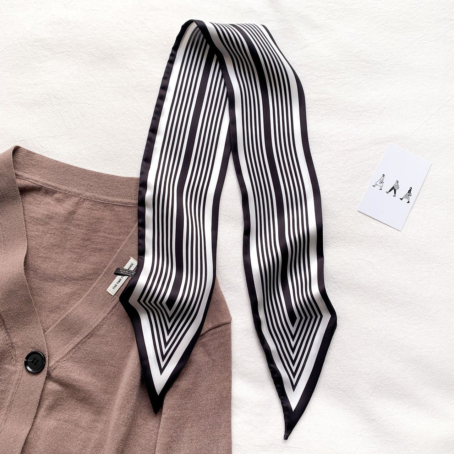 Version Of The New Headband Strap Bag Female Print Decoration Spring And Autumn Art Trend Scarf