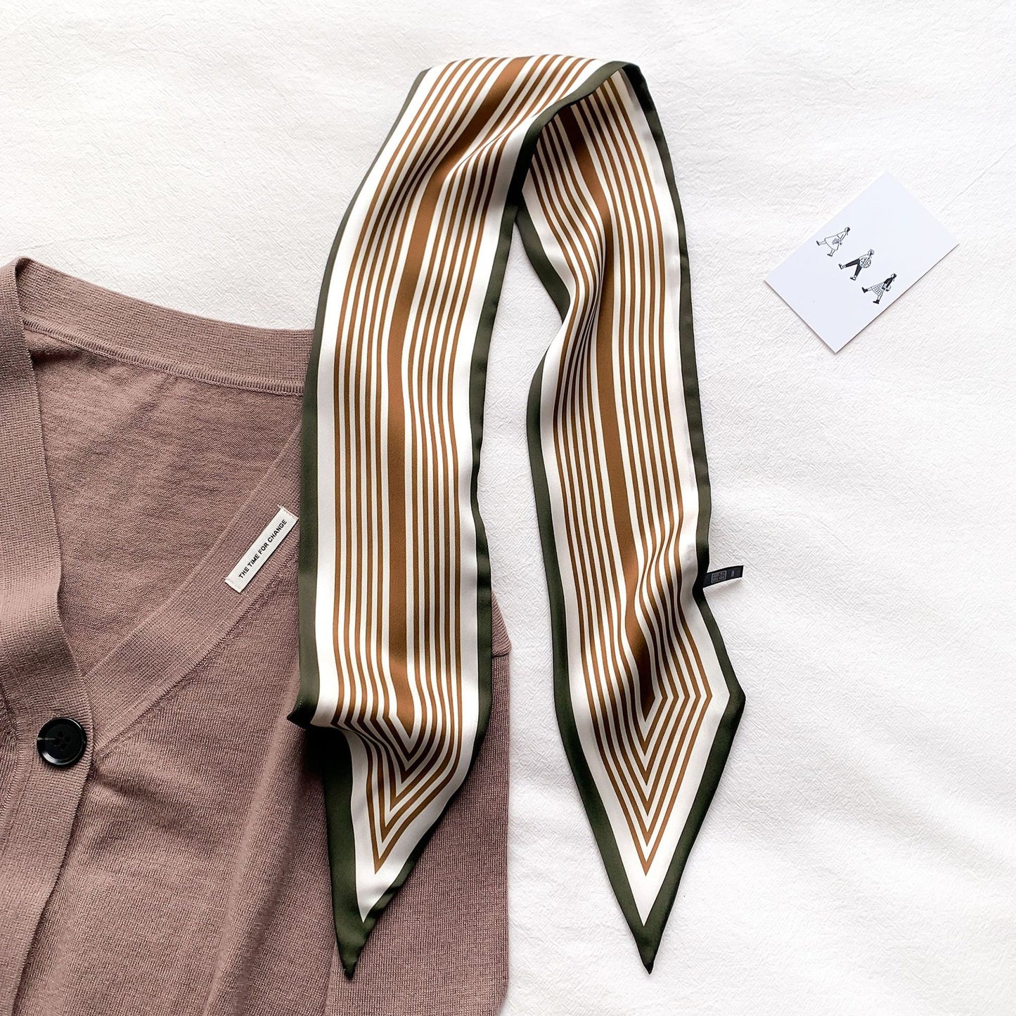 Version Of The New Headband Strap Bag Female Print Decoration Spring And Autumn Art Trend Scarf