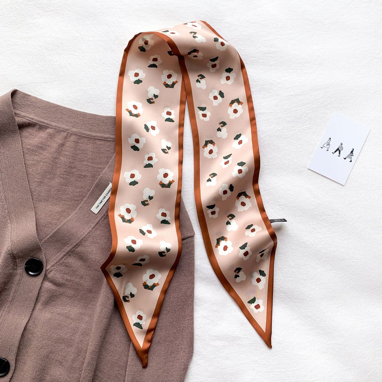 Version Of The New Headband Strap Bag Female Print Decoration Spring And Autumn Art Trend Scarf