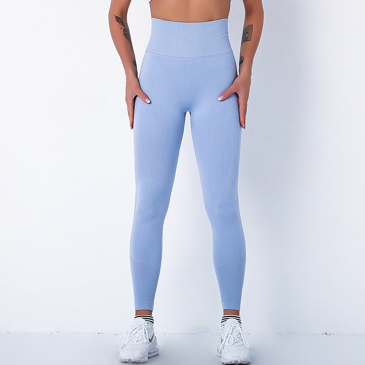 Peach Hip Shaping Running Sports Leggings