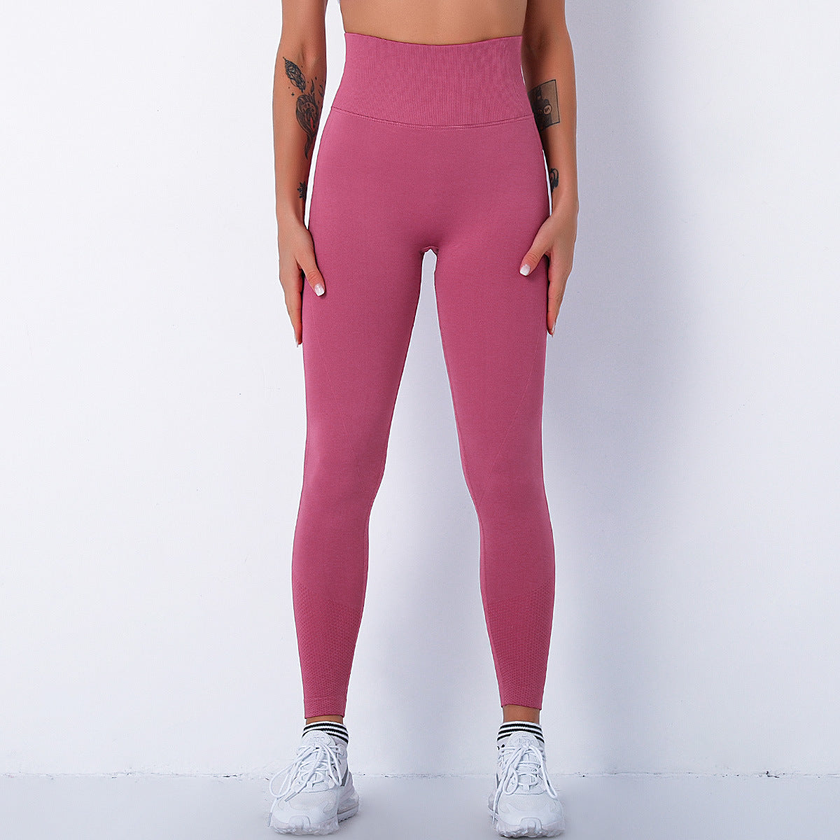 Peach Hip Shaping Running Sports Leggings