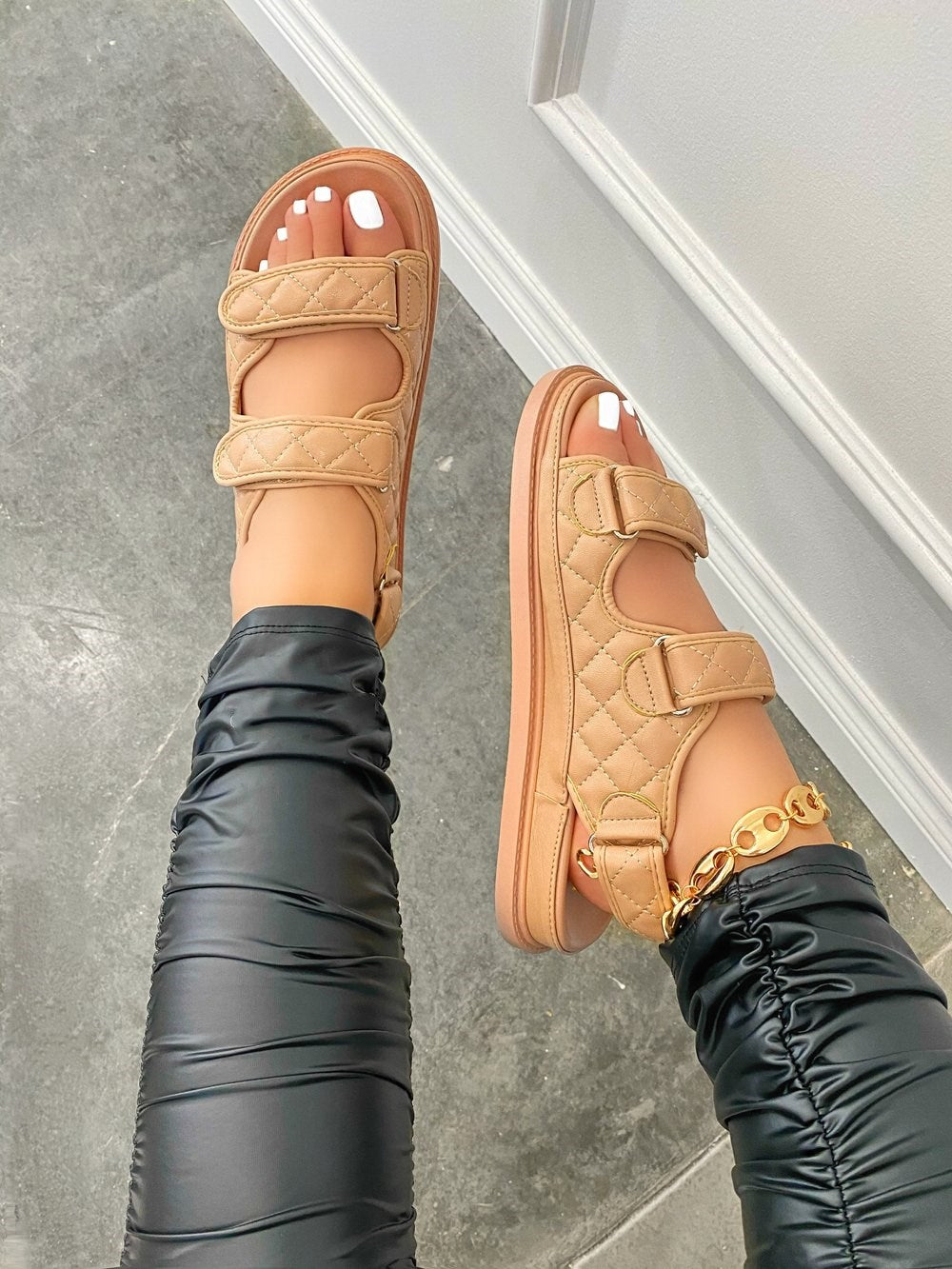 Women's Soft Sole Sandals With Small Incense Wind Velcro