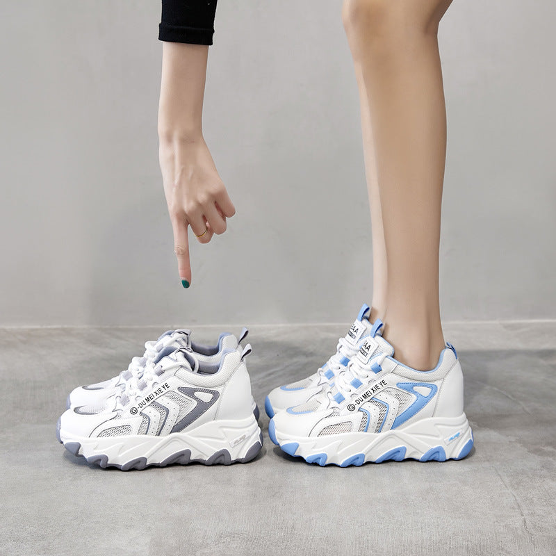 Summer New women's Shoes Leather Mesh Beathable