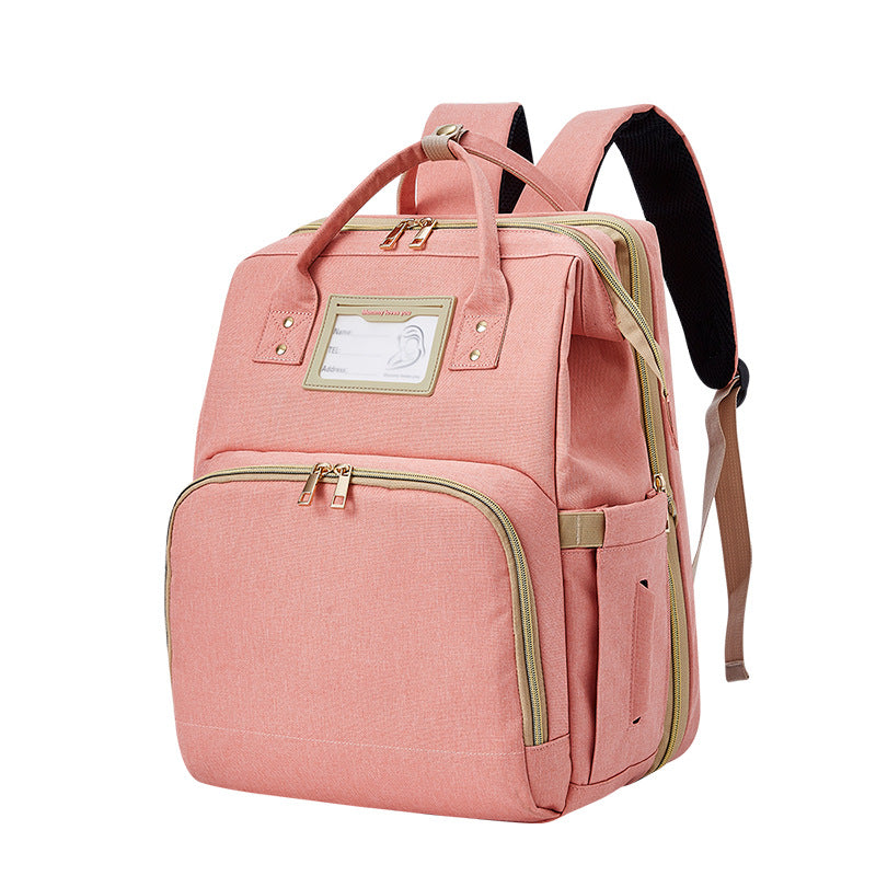 Portable Multifunctional Double Shoulder Mommy Bag