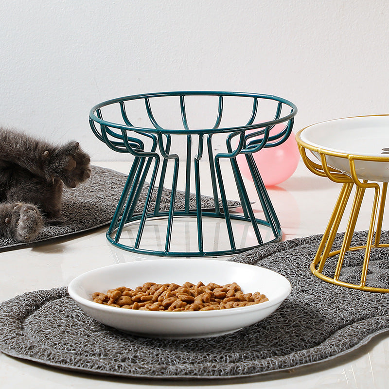 Ceramic Cat High Bowl Shallow Mouth Plate