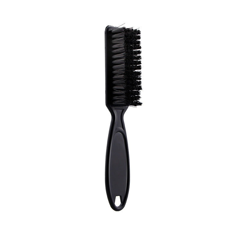 Retro Gradient Oil Head Electroplating Broken Hair Sweep Neck Beard Brush Hair Salon Hairdressing Tools