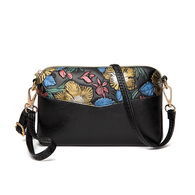 Small Bag Women's Bag New Fashion One-Shoulder Mother Bag Wild Middle-Aged And Elderly Grocery Shopping Change Hand Messenger Bag