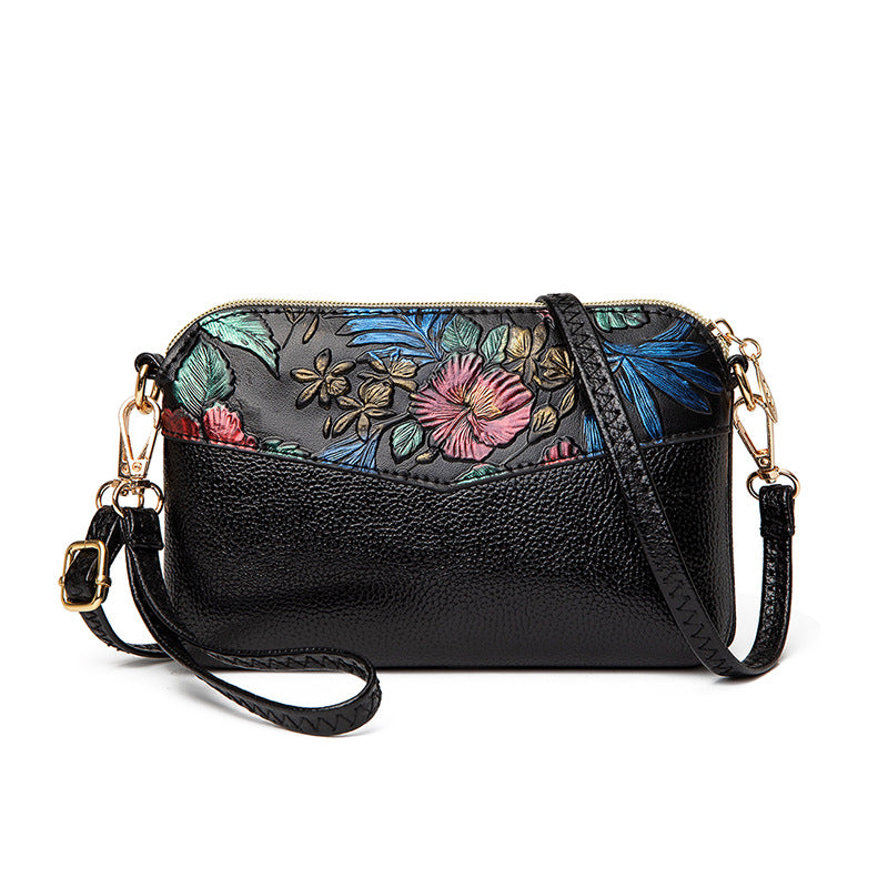 Small Bag Women's Bag New Fashion One-Shoulder Mother Bag Wild Middle-Aged And Elderly Grocery Shopping Change Hand Messenger Bag